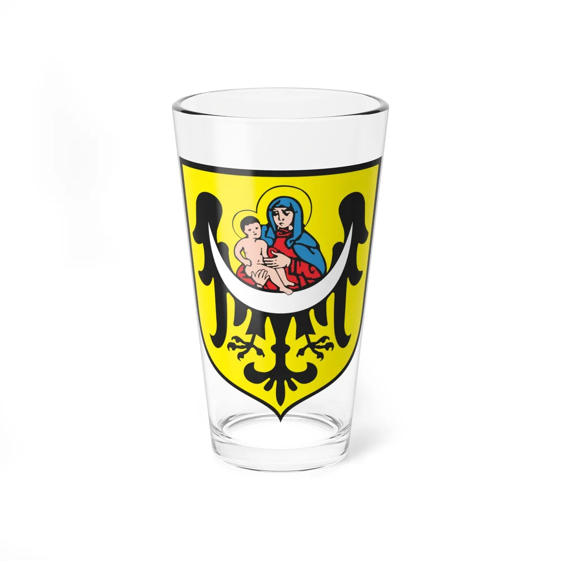 POL Lubin COA (Poland) (Coat of Arms) Pint Glass 16oz 16oz - Go Mug Yourself