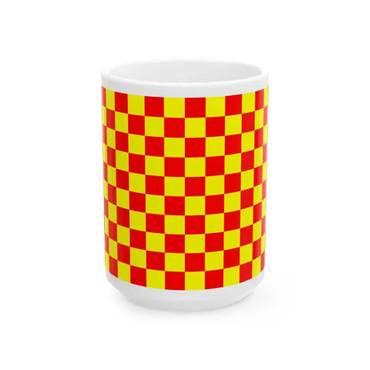 POL Lubin flag (Poland) White Coffee Mug 15oz - Go Mug Yourself