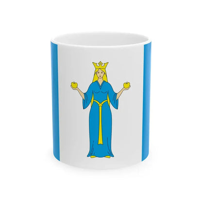 POL Lubniewice flag (Poland) White Coffee Mug 11oz - Go Mug Yourself