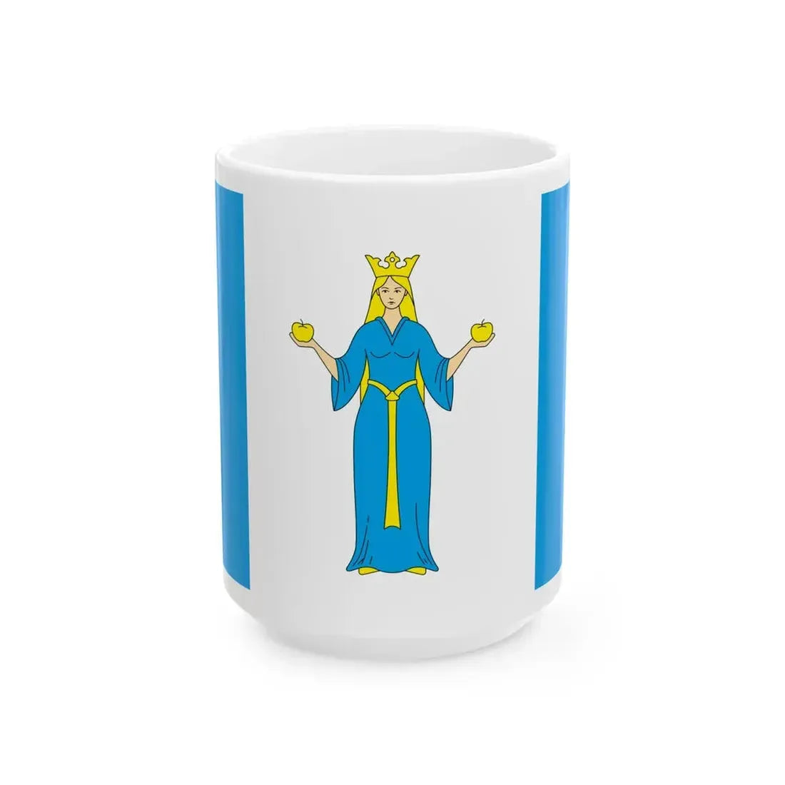 POL Lubniewice flag (Poland) White Coffee Mug 15oz - Go Mug Yourself