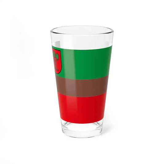 POL Lubraniec flag (Poland) Pint Glass 16oz 16oz - Go Mug Yourself