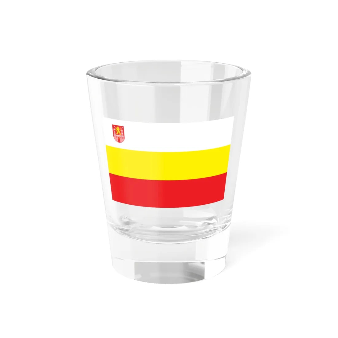 POL Lubsko flag (Poland) Shot Glass 1.5oz 1.5oz - Go Mug Yourself