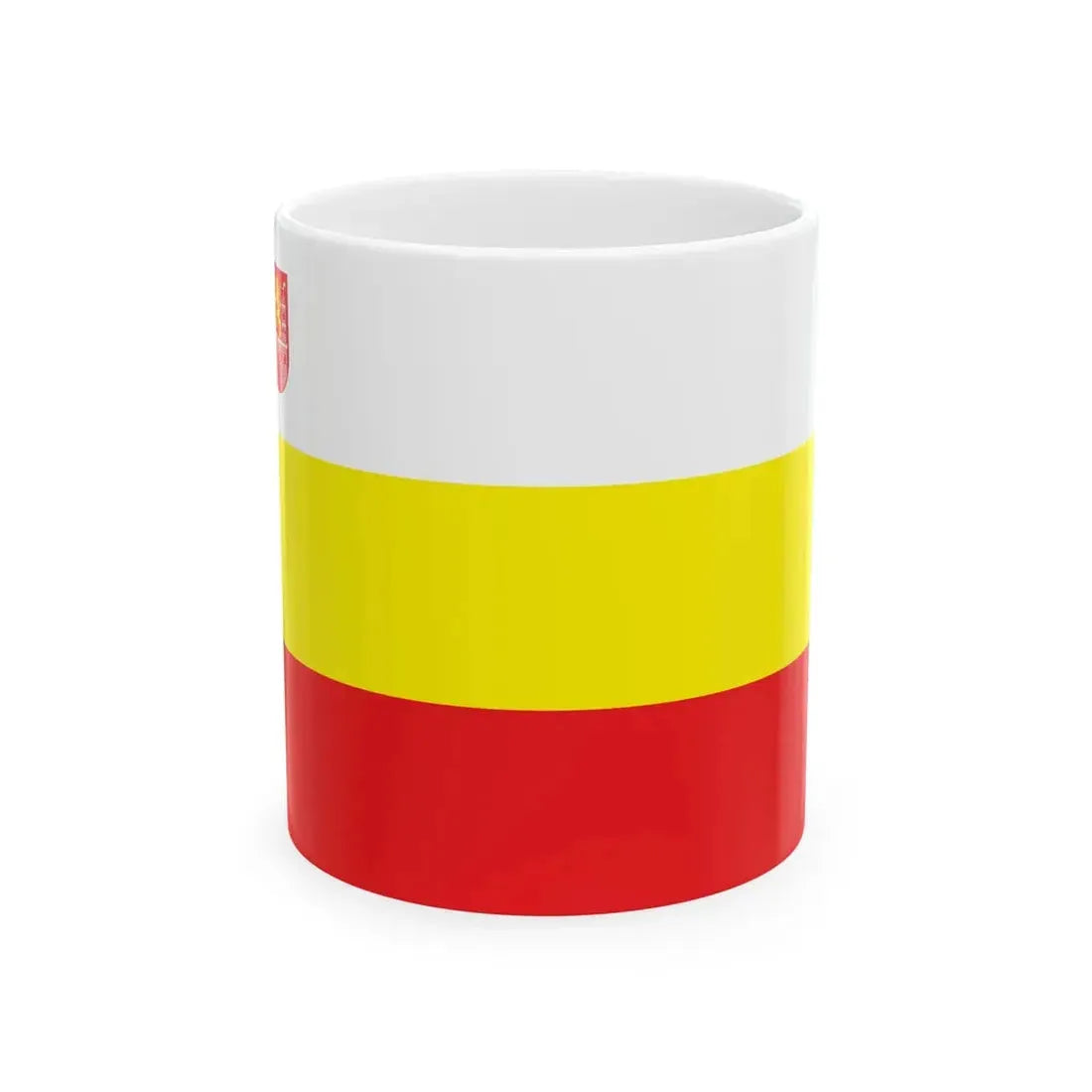 POL Lubsko flag (Poland) White Coffee Mug 11oz - Go Mug Yourself