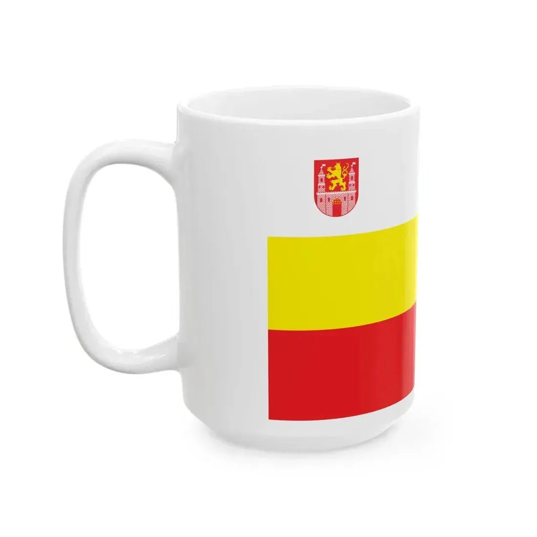 POL Lubsko flag (Poland) White Coffee Mug - Go Mug Yourself