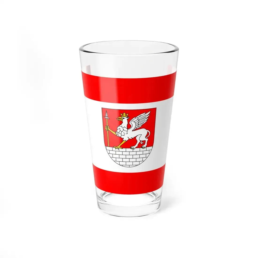 POL Lubycza Krolewska flag (Poland) Pint Glass 16oz 16oz - Go Mug Yourself