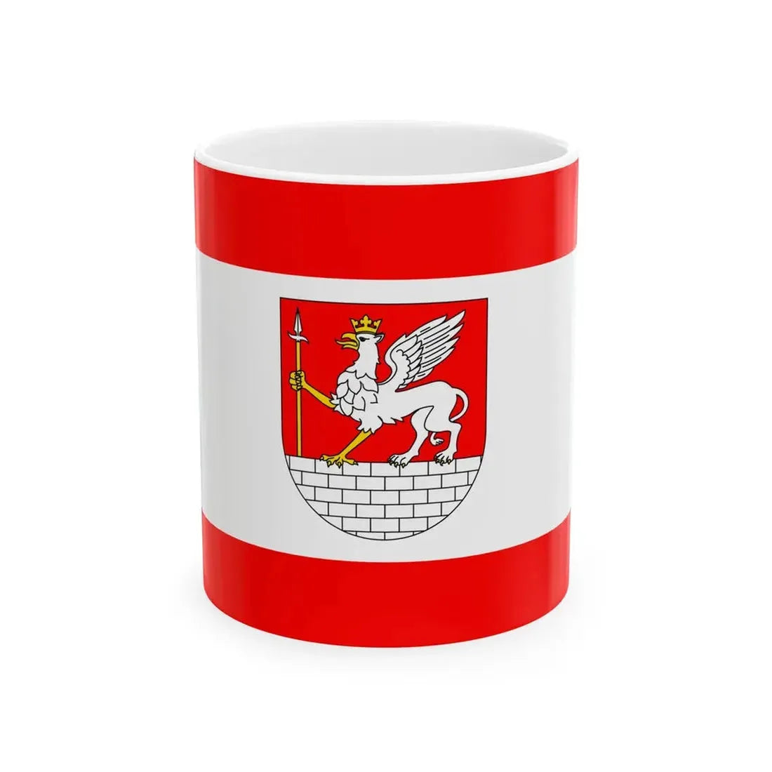 POL Lubycza Krolewska flag (Poland) White Coffee Mug 11oz - Go Mug Yourself