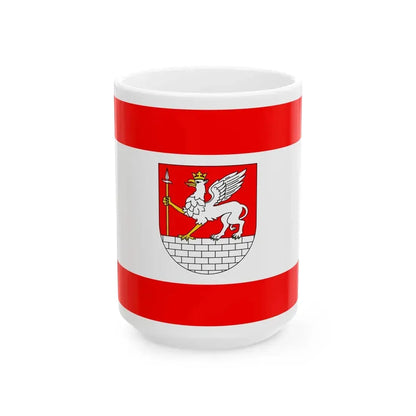 POL Lubycza Krolewska flag (Poland) White Coffee Mug 15oz - Go Mug Yourself
