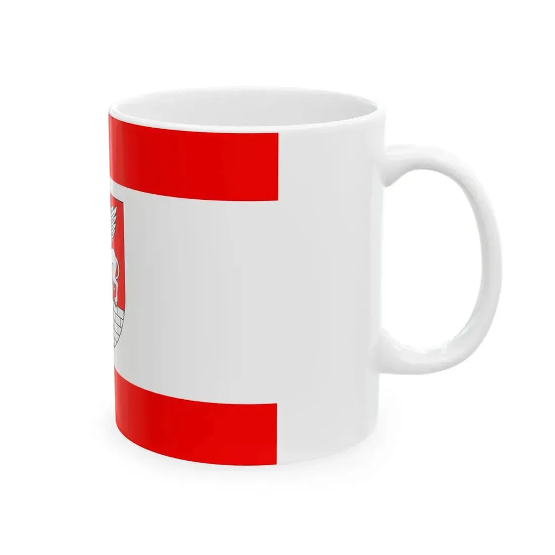 POL Lubycza Krolewska flag (Poland) White Coffee Mug - Go Mug Yourself