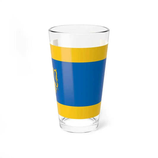 POL Lwowek flag (Poland) Pint Glass 16oz 16oz - Go Mug Yourself
