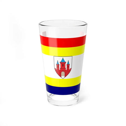 POL Malbork flag (Poland) Pint Glass 16oz 16oz - Go Mug Yourself