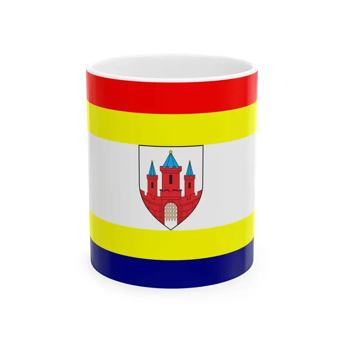 POL Malbork flag (Poland) White Coffee Mug 11oz - Go Mug Yourself