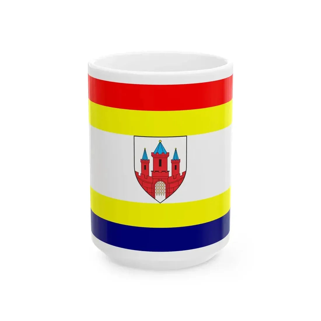 POL Malbork flag (Poland) White Coffee Mug 15oz - Go Mug Yourself