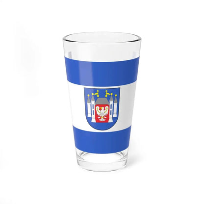 POL Miedzyrzecz flag (Poland) Pint Glass 16oz 16oz - Go Mug Yourself