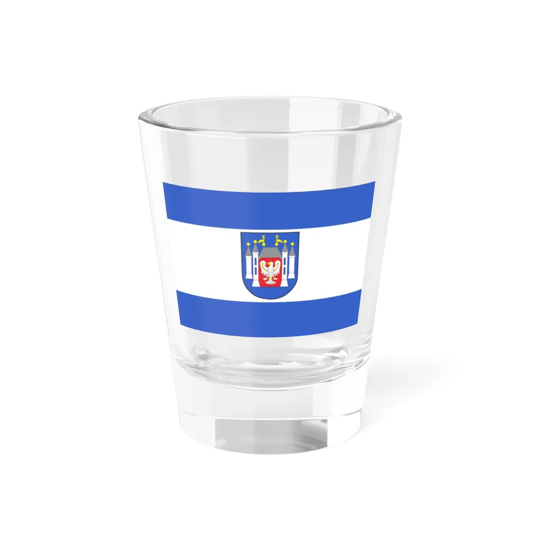 POL Miedzyrzecz flag (Poland) Shot Glass 1.5oz 1.5oz - Go Mug Yourself