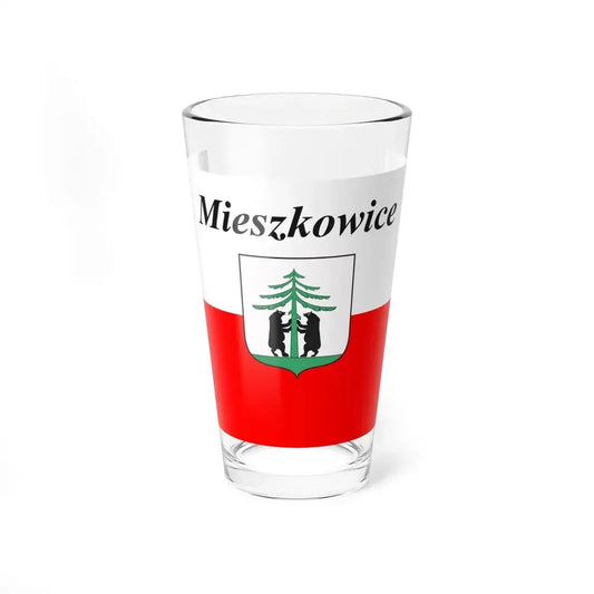 POL Mieszkowice flag (Poland) Pint Glass 16oz 16oz - Go Mug Yourself