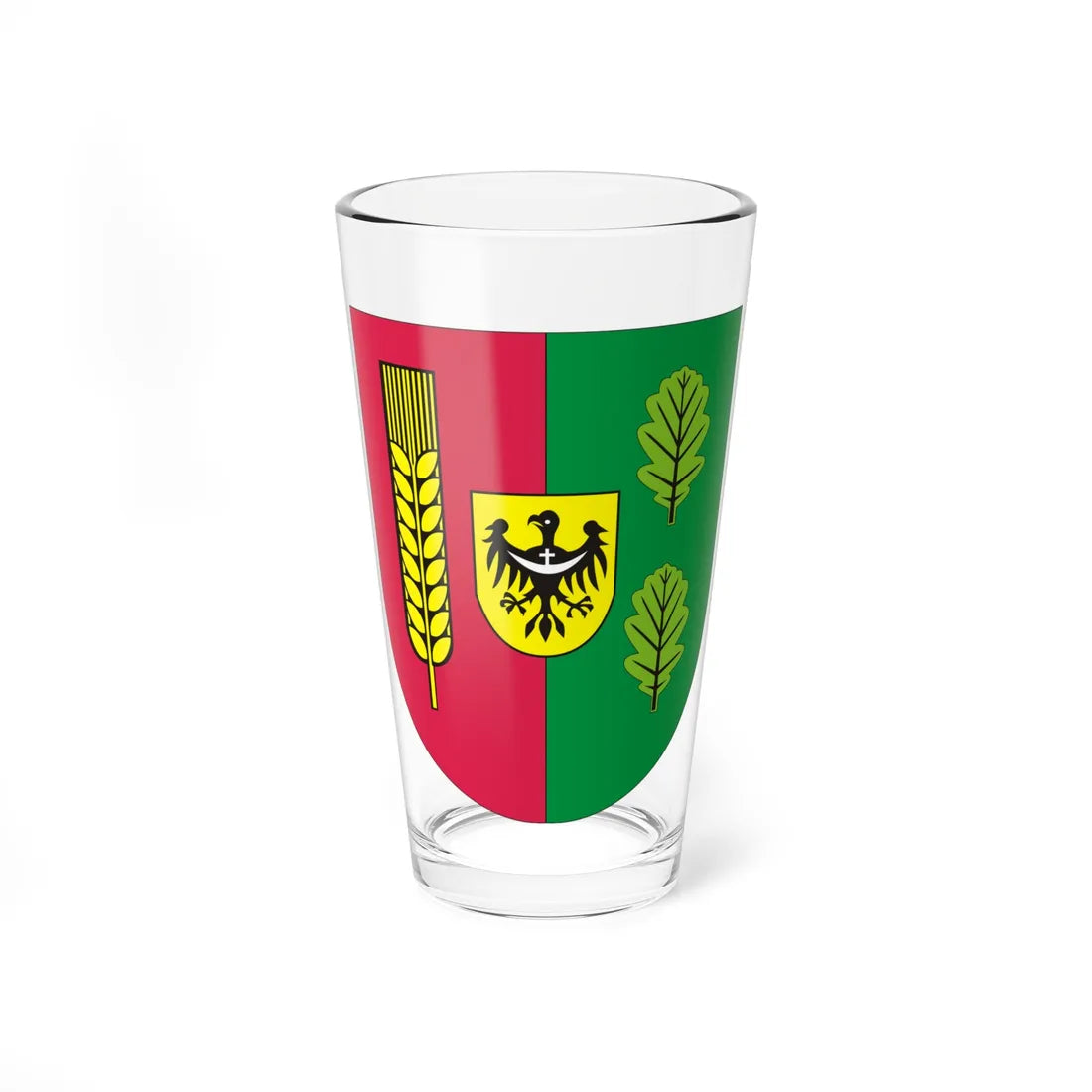 POL Miękinia COA (Poland) (Coat of Arms) Pint Glass 16oz 16oz - Go Mug Yourself
