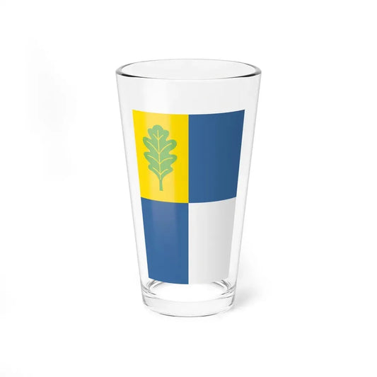 POL Milanowek flag (Poland) Pint Glass 16oz 16oz - Go Mug Yourself