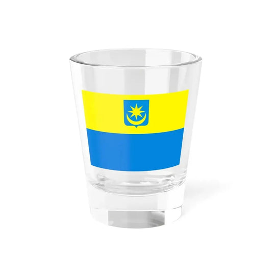 POL Minsk Mazowiecki flag (Poland) Shot Glass 1.5oz 1.5oz - Go Mug Yourself