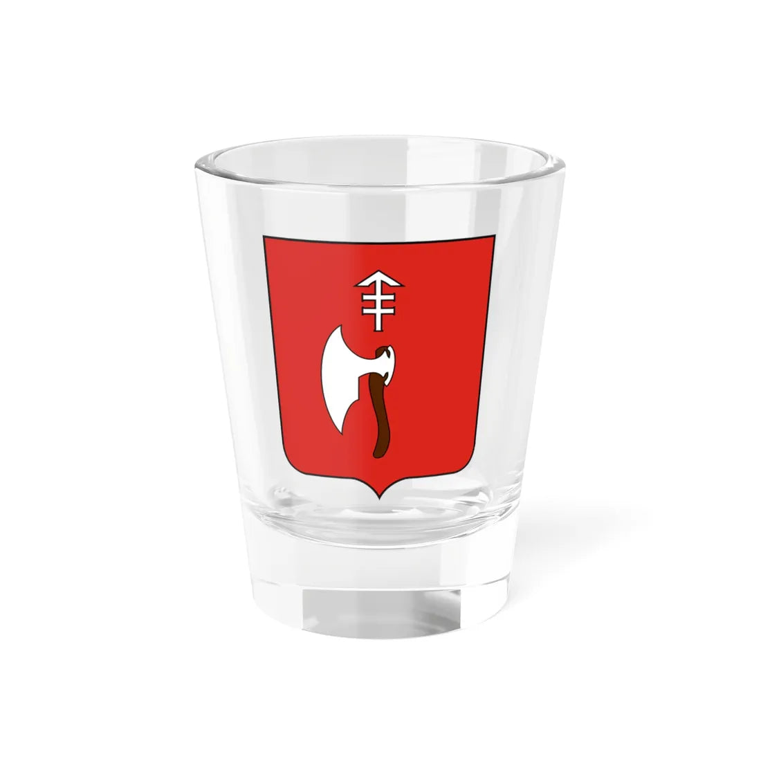 POL Mosty Wielkie COA (Ukraine) (Coat of Arms) Shot Glass 1.5oz 1.5oz - Go Mug Yourself