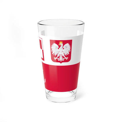 POL navy airfields flag IIIRP (Poland) Pint Glass 16oz 16oz - Go Mug Yourself