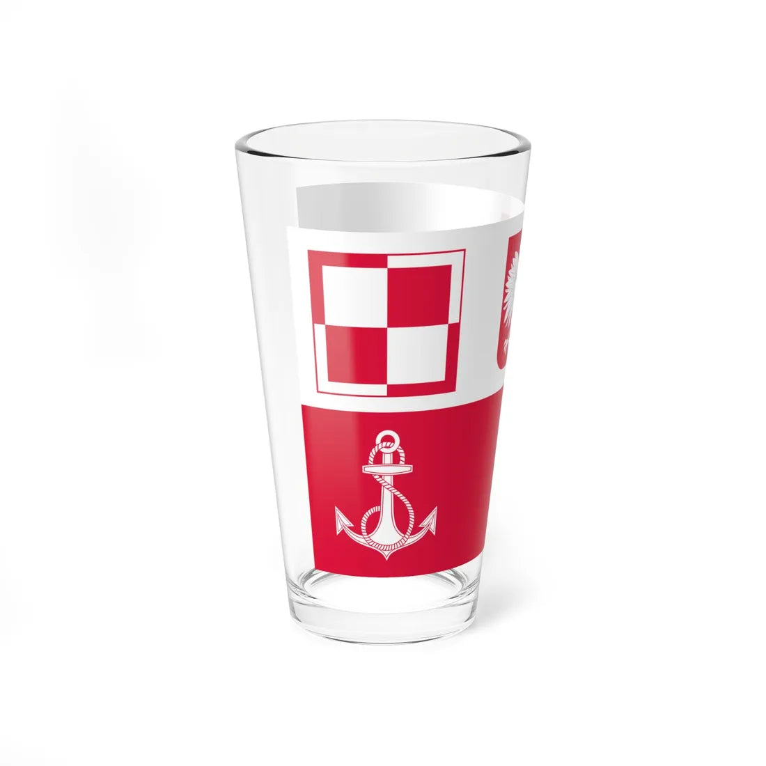 POL navy airfields flag IIIRP (Poland) Pint Glass 16oz - Go Mug Yourself