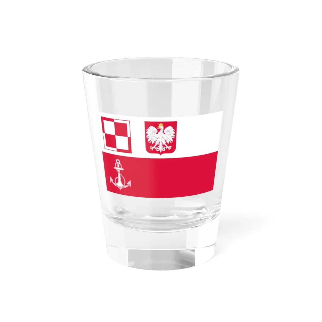 POL navy airfields flag IIIRP (Poland) Shot Glass 1.5oz 1.5oz - Go Mug Yourself