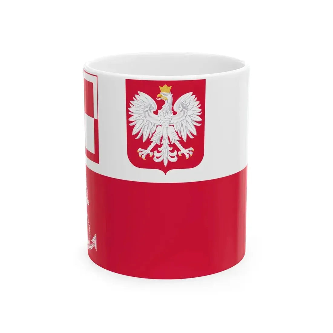 POL navy airfields flag IIIRP (Poland) White Coffee Mug 11oz - Go Mug Yourself