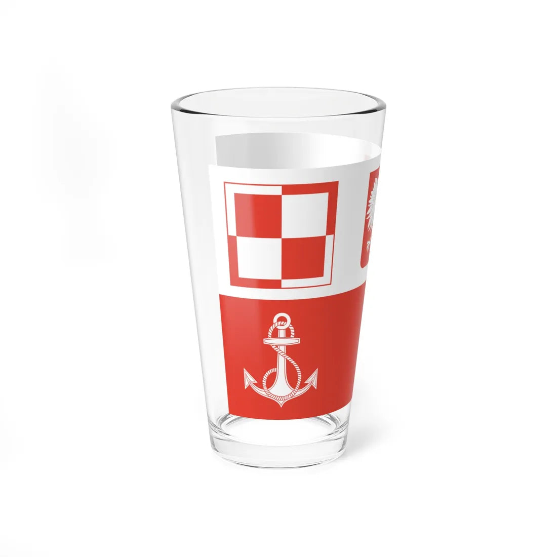POL navy airfields flag PRL (Poland) Pint Glass 16oz - Go Mug Yourself