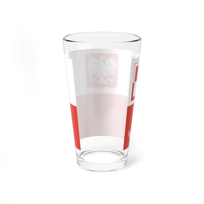 POL navy airfields flag PRL (Poland) Pint Glass 16oz - Go Mug Yourself