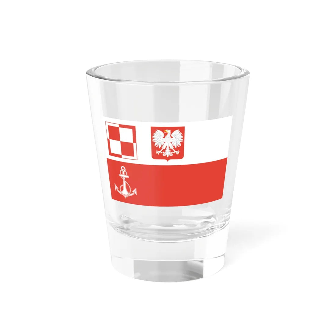POL navy airfields flag PRL (Poland) Shot Glass 1.5oz 1.5oz - Go Mug Yourself
