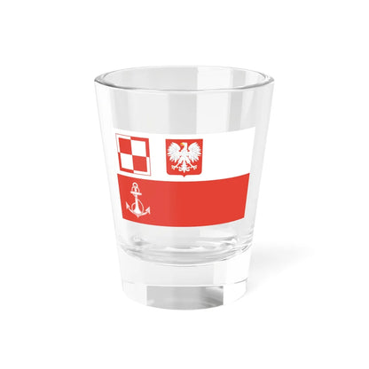 POL navy airfields flag PRL (Poland) Shot Glass 1.5oz 1.5oz - Go Mug Yourself