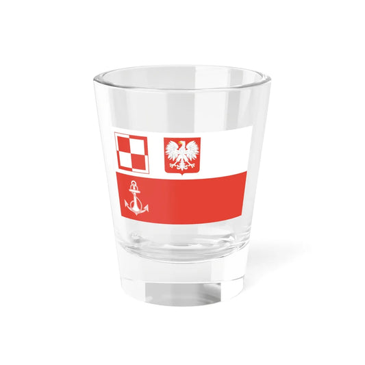 POL navy airfields flag PRL (Poland) Shot Glass 1.5oz 1.5oz - Go Mug Yourself