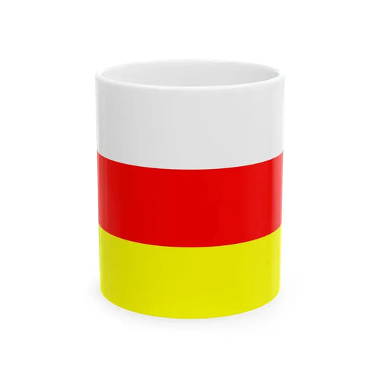 POL Ostrzeszow flag (Poland) White Coffee Mug 11oz - Go Mug Yourself