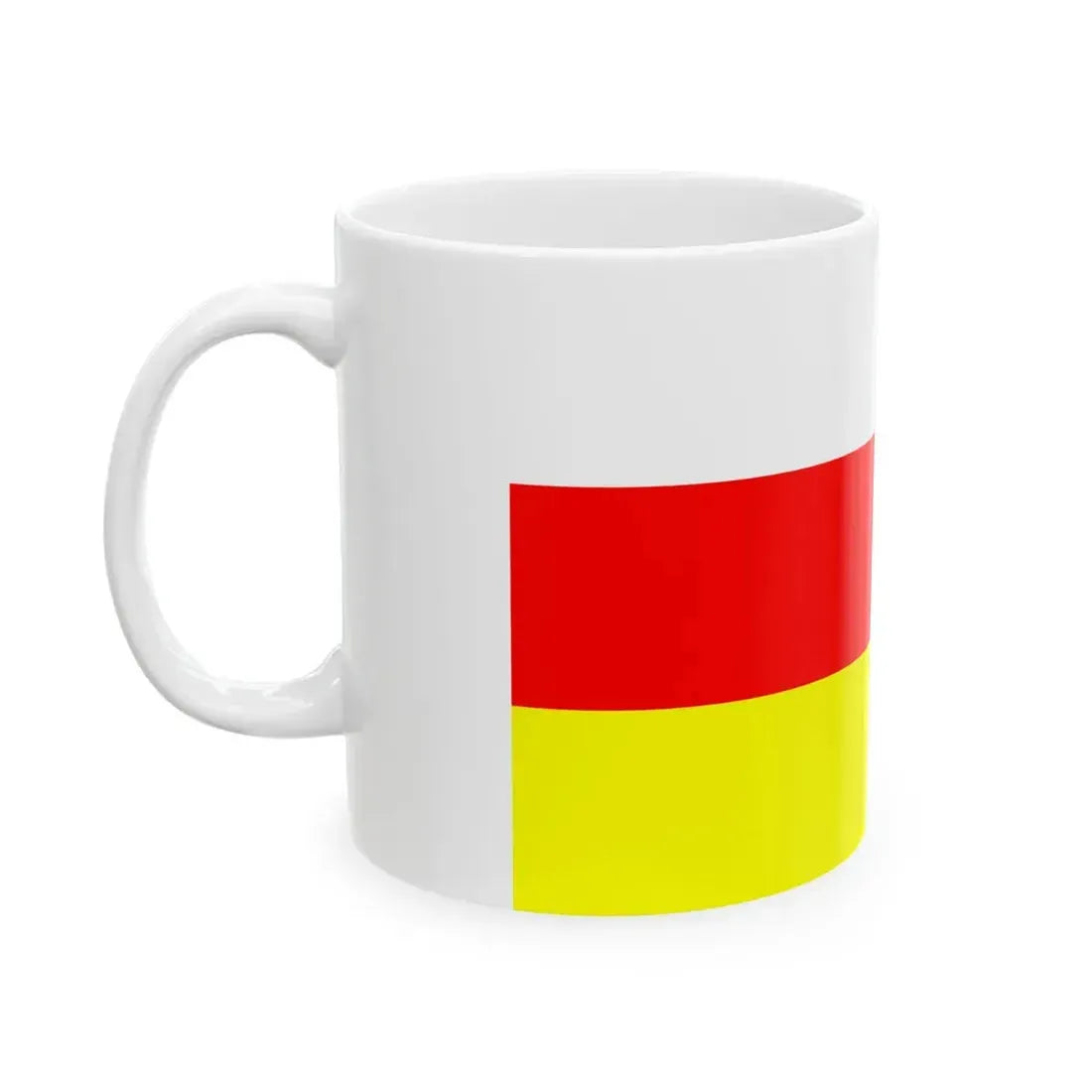 POL Ostrzeszow flag (Poland) White Coffee Mug - Go Mug Yourself