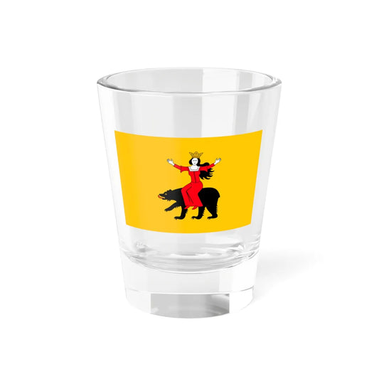 POL Ozarow flag (Poland) Shot Glass 1.5oz 1.5oz - Go Mug Yourself