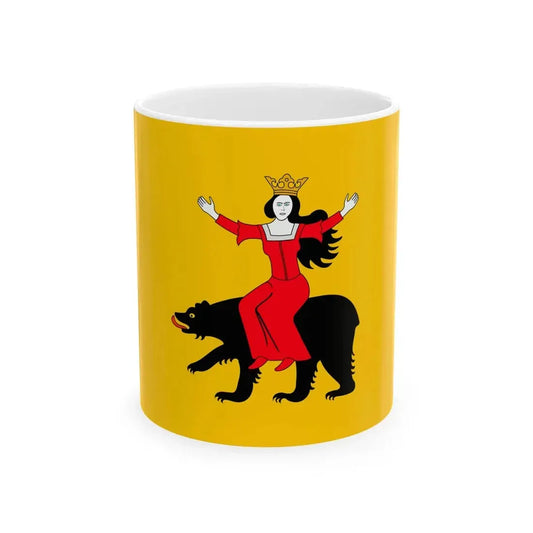 POL Ozarow flag (Poland) White Coffee Mug 11oz - Go Mug Yourself