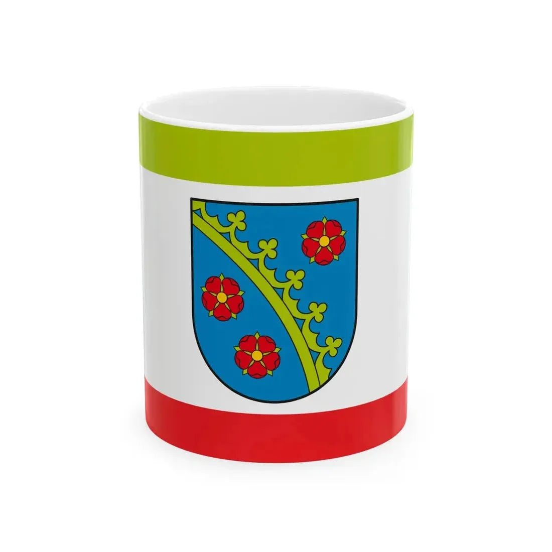 POL Piotrkow Kujawski flag (Poland) White Coffee Mug 11oz - Go Mug Yourself