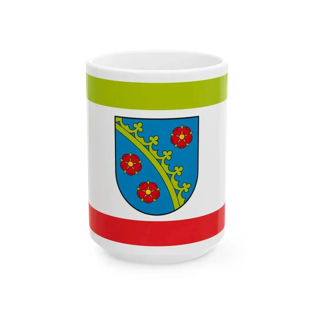 POL Piotrkow Kujawski flag (Poland) White Coffee Mug 15oz - Go Mug Yourself