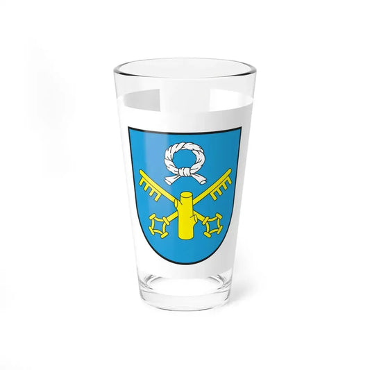 POL Pniewy flag (Poland) Pint Glass 16oz 16oz - Go Mug Yourself