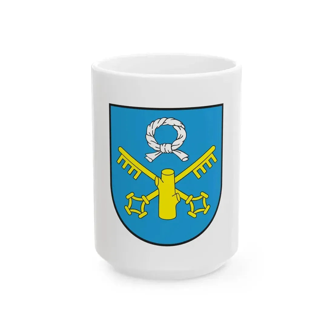 POL Pniewy flag (Poland) White Coffee Mug 15oz - Go Mug Yourself