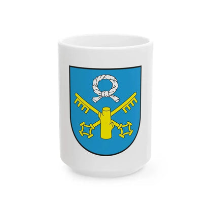 POL Pniewy flag (Poland) White Coffee Mug 15oz - Go Mug Yourself