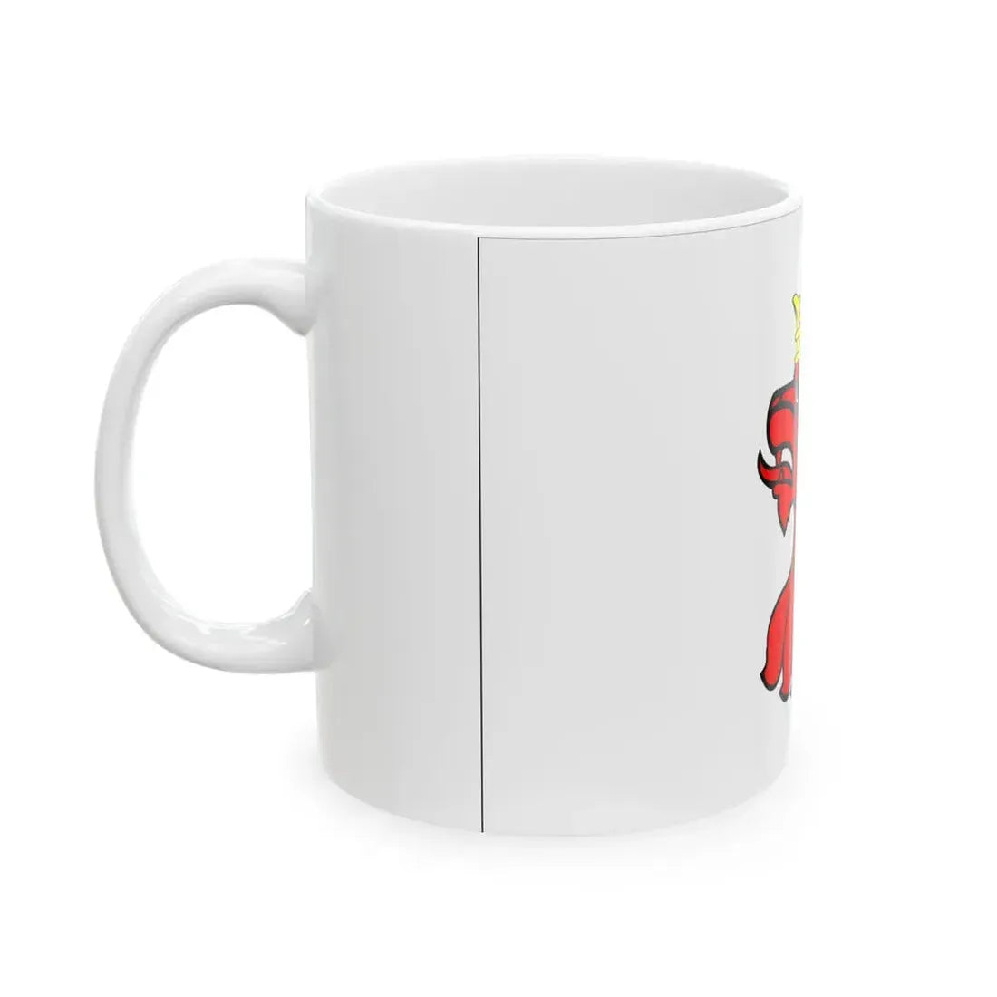 POL powiat aleksandrowski flag (Poland) White Coffee Mug - Go Mug Yourself