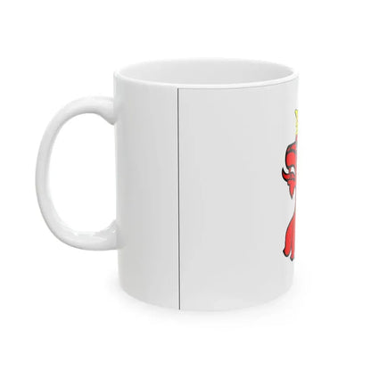 POL powiat aleksandrowski flag (Poland) White Coffee Mug - Go Mug Yourself