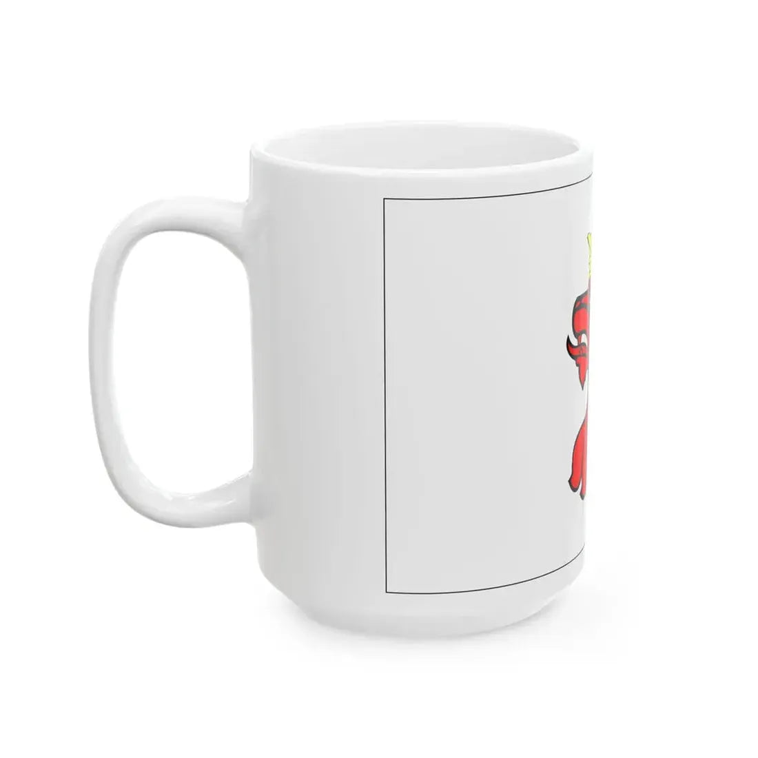 POL powiat aleksandrowski flag (Poland) White Coffee Mug - Go Mug Yourself