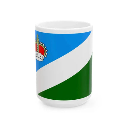 POL powiat augustowski flag (Poland) White Coffee Mug 15oz - Go Mug Yourself