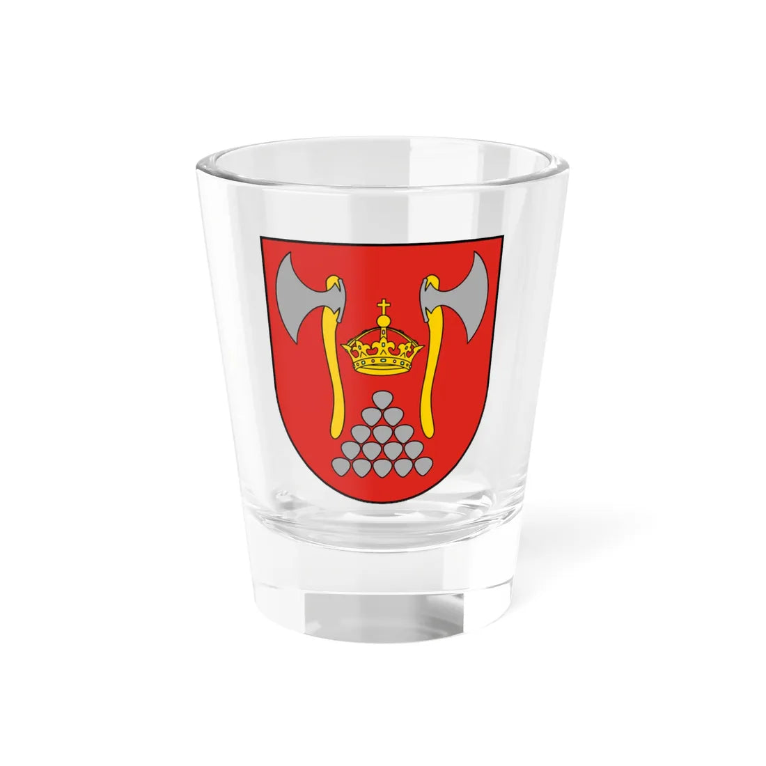 POL powiat bartoszycki COA (Poland) (Coat of Arms) Shot Glass 1.5oz 1.5oz - Go Mug Yourself
