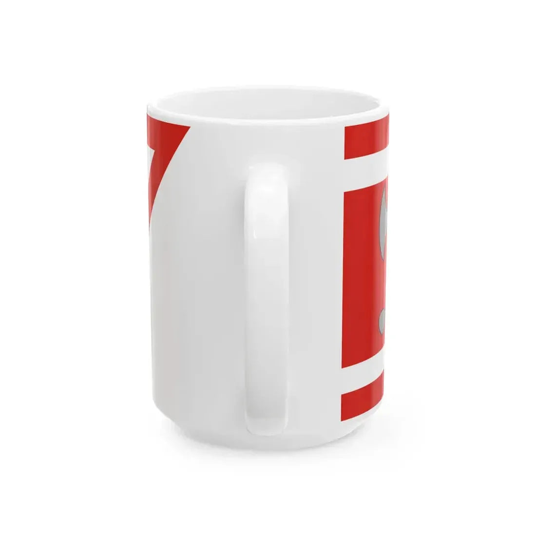 POL powiat bartoszycki flag (Poland) White Coffee Mug - Go Mug Yourself