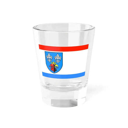 POL powiat bełchatowski flag (Poland) Shot Glass 1.5oz 1.5oz - Go Mug Yourself