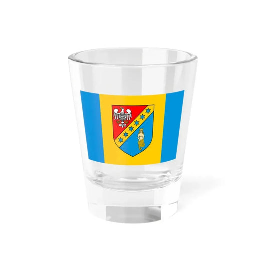 POL powiat białobrzeski flag (Poland) Shot Glass 1.5oz 1.5oz - Go Mug Yourself