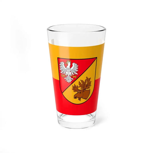 POL powiat białostocki flag (Poland) Pint Glass 16oz 16oz - Go Mug Yourself